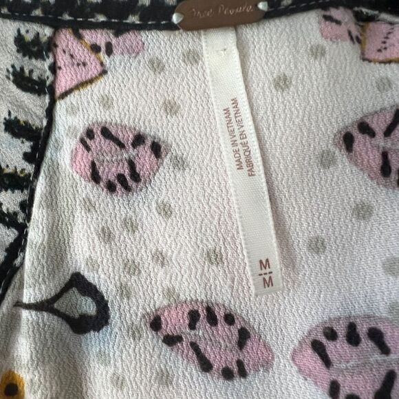 Free People Steal The Sun Printed Tunic Top Size M - Picture 7 of 9